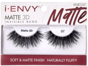 Kiss Envy Matte 3D Invisible Band Eyelashes: Elevate Your Lash Game- KMEI07