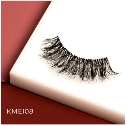 Kiss Envy Matte 3D Invisible Band Eyelashes: Elevate Your Lash Game- KMEI08