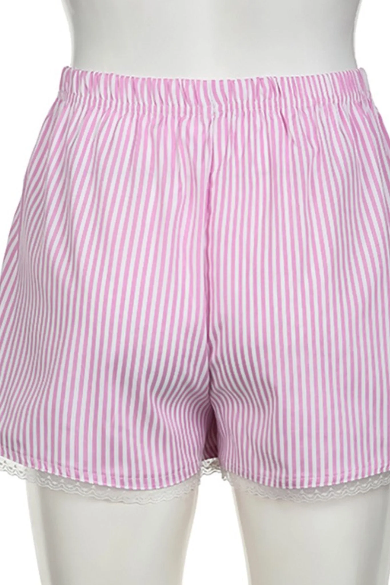 Lace Boxer Shorts in Pink
