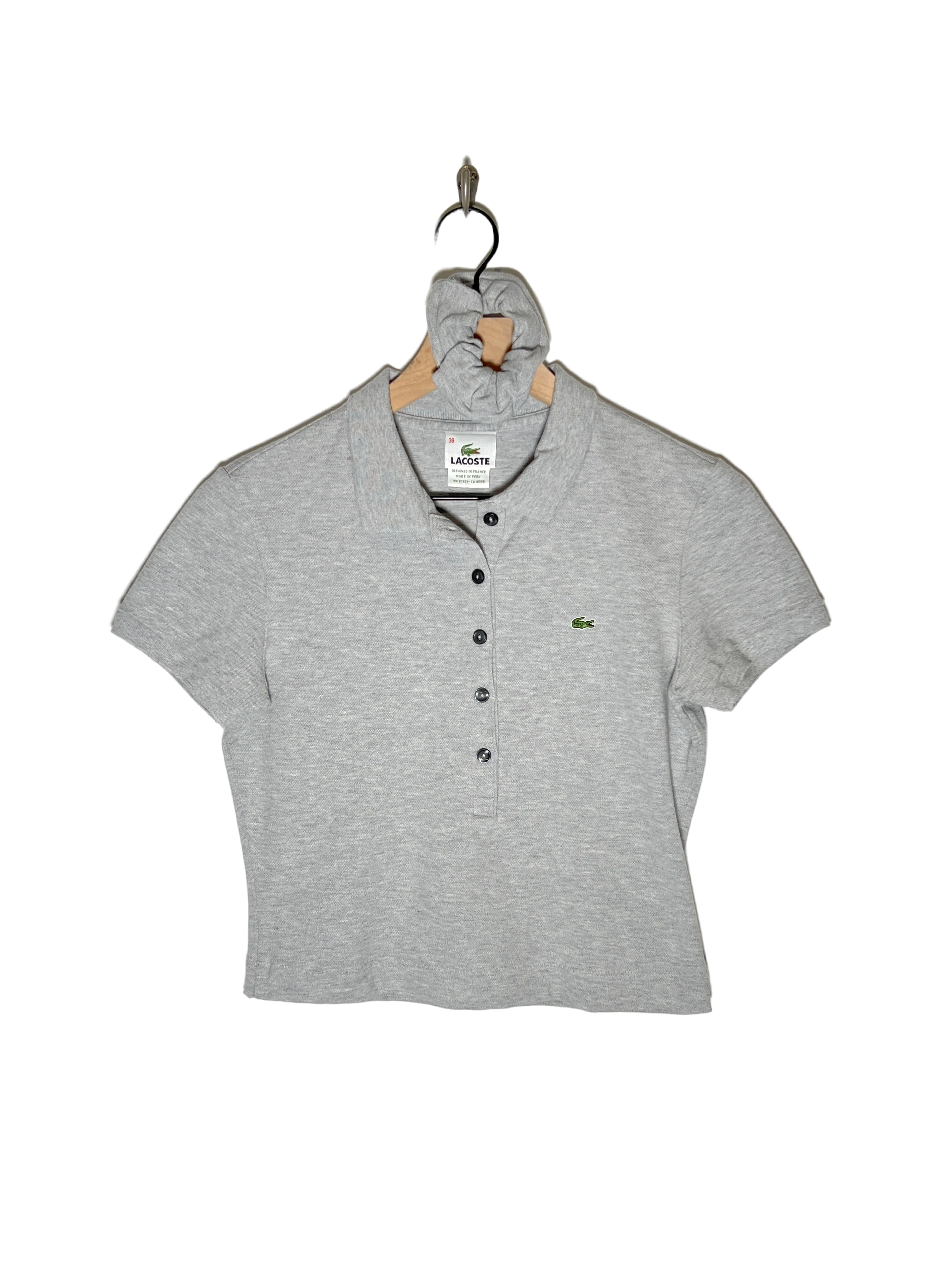 Lacoste Grey Buttondown Polo Crop Set (S)