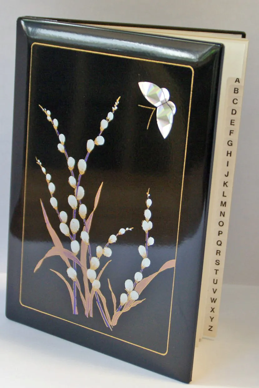 Lacquered Address Book, Pussy Willow