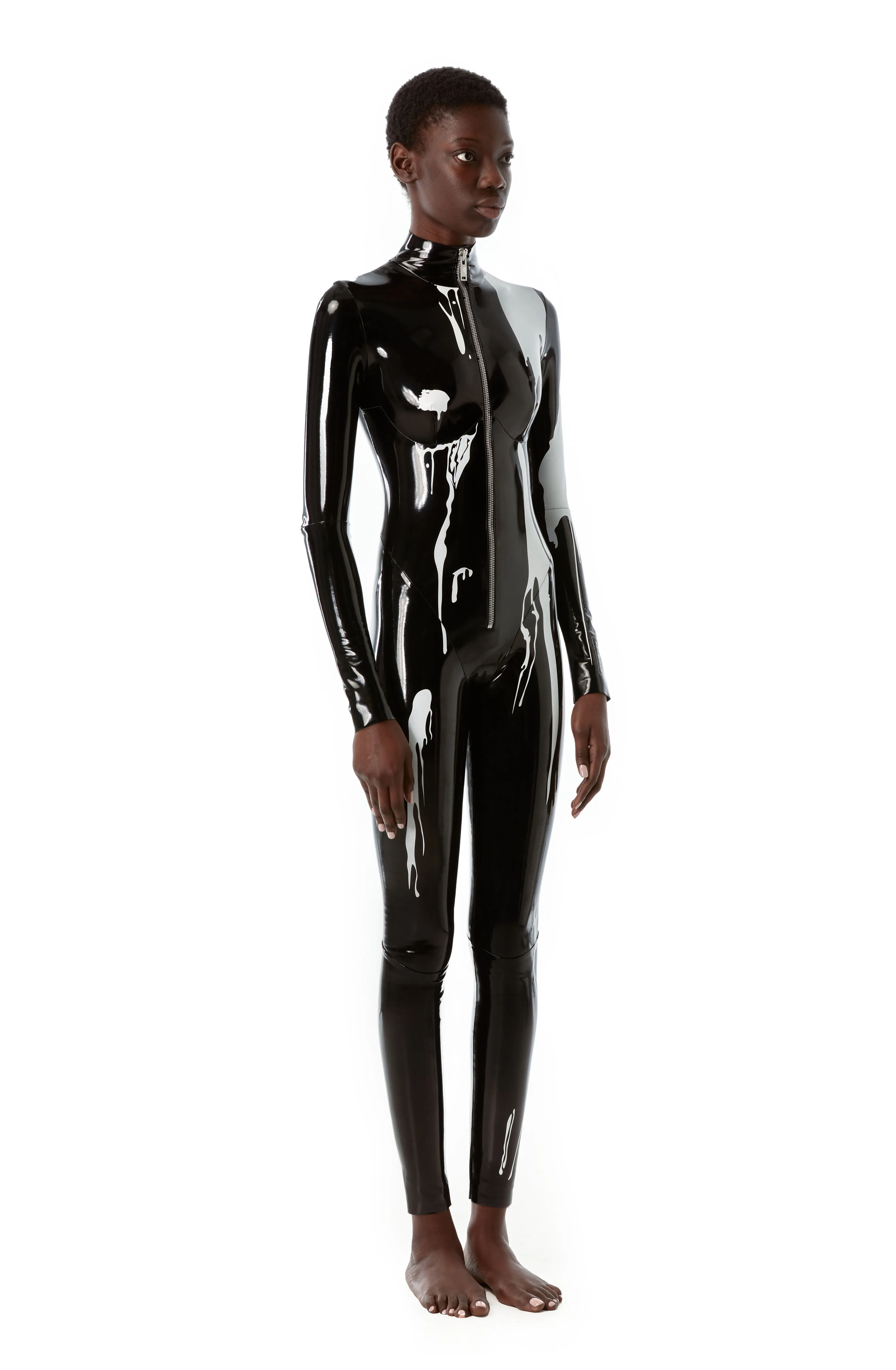 Lacquered jumpsuit
