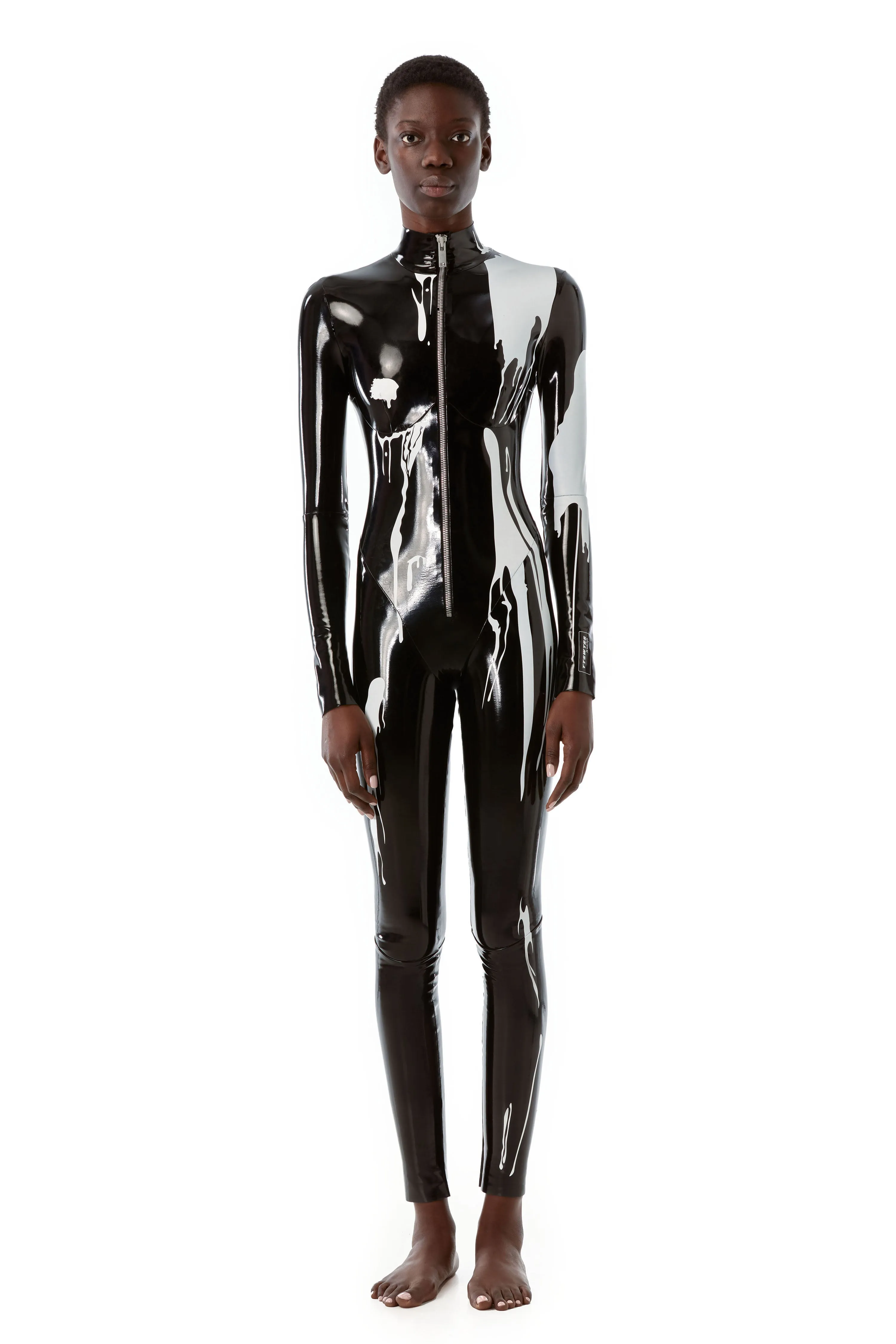 Lacquered jumpsuit