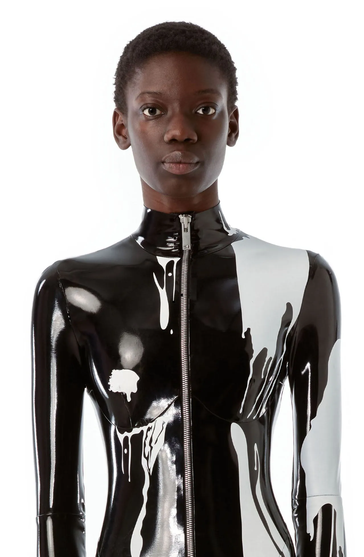 Lacquered jumpsuit