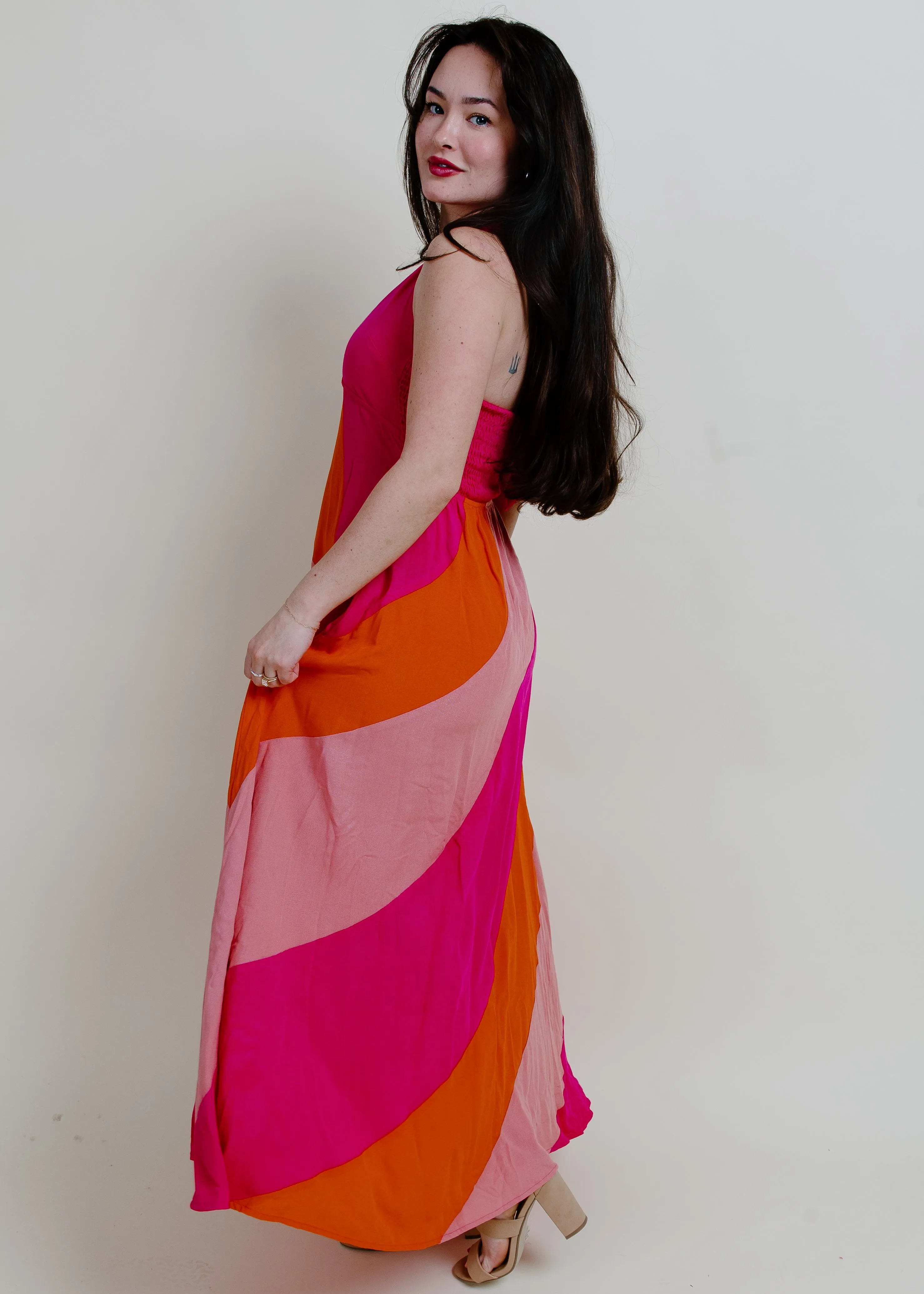 Laguna Beach Colorblock Maxi Dress