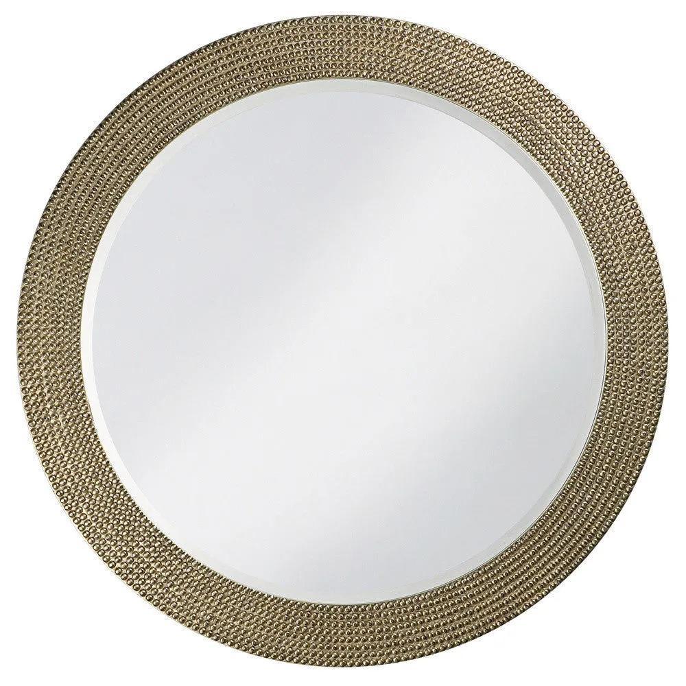 Lancelot Round Mirror - Nickel - Howard Elliott