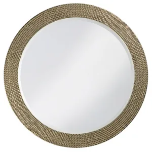 Lancelot Round Mirror - Nickel - Howard Elliott
