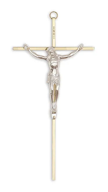 (LBS510) Brass Crucifix