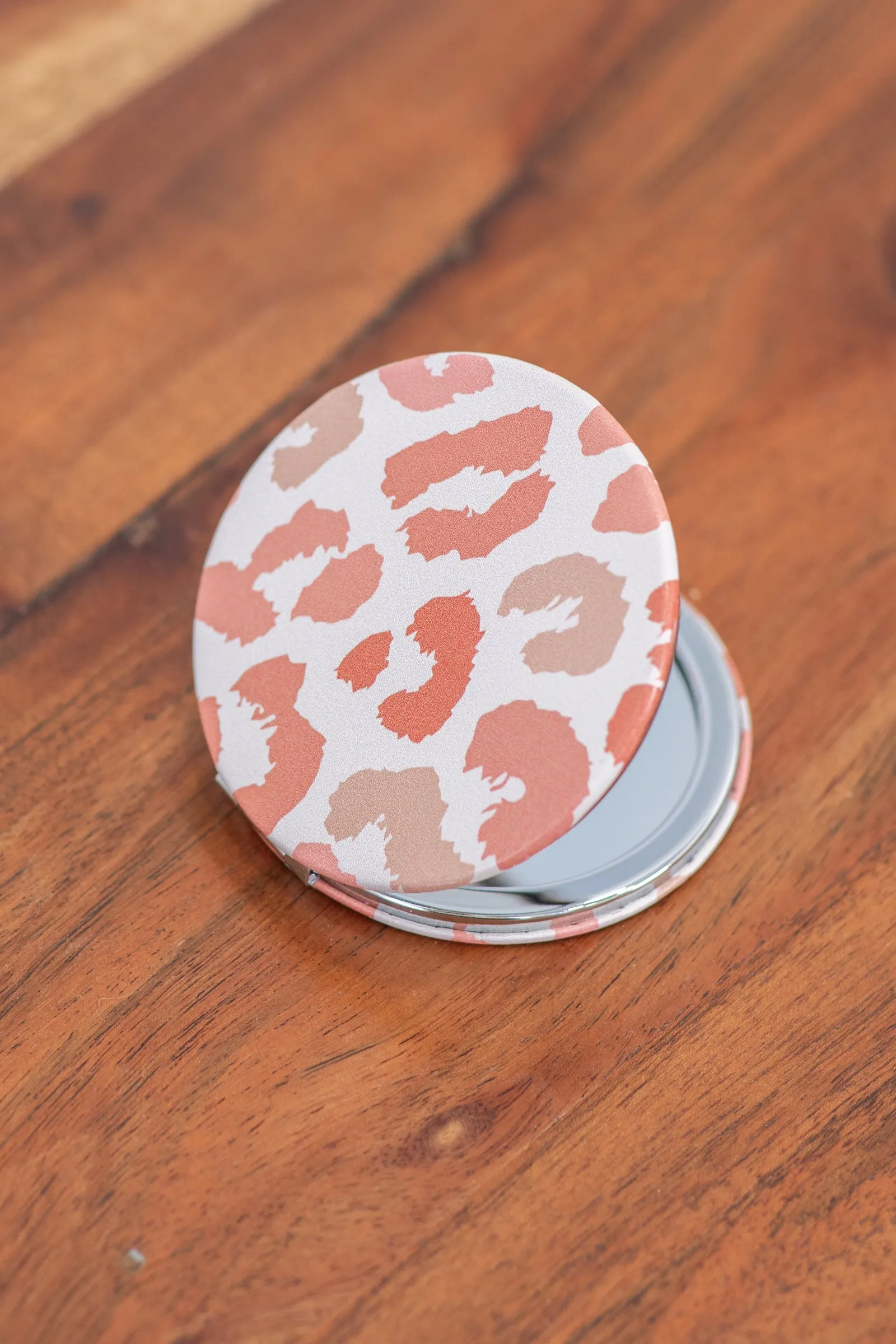 Leopard Compact Double Sided Mirror
