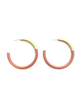 Lg LIZ Hoops in Clay