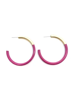Lg LIZ Hoops in Fushcia