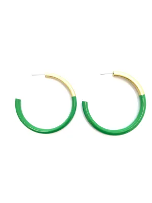 Lg LIZ Hoops in Kelli Green