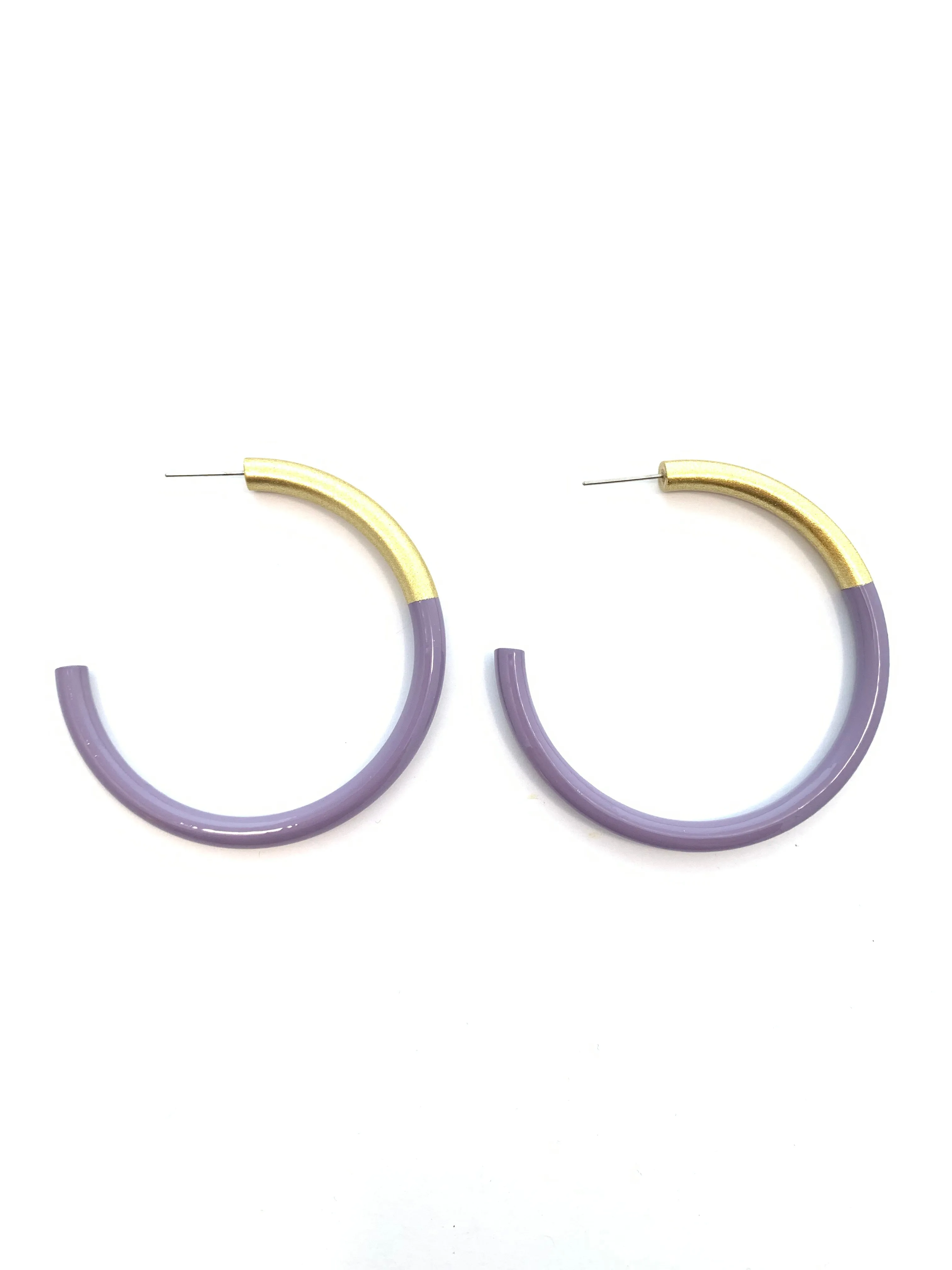 Lg LIZ Hoops in Lilac
