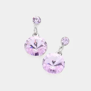 Little Girls Lavender Dangle Earrings  | 576505
