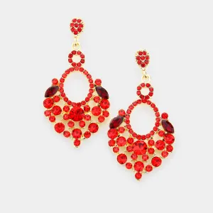 Little Girls Red Chandelier Earrings | 534963