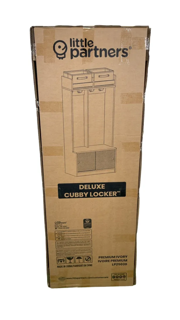 Little Partners Learn 'N Store Deluxe Cubby, Premium Ivory