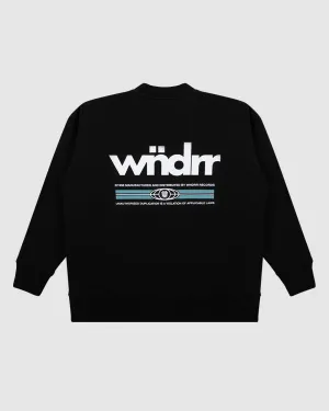 LODGE CREW SWEAT - BLACK