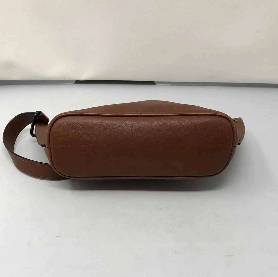 Longchamp Brown leather top handle bag