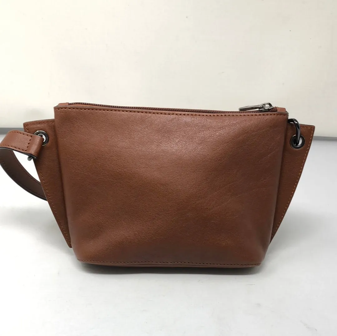 Longchamp Brown leather top handle bag