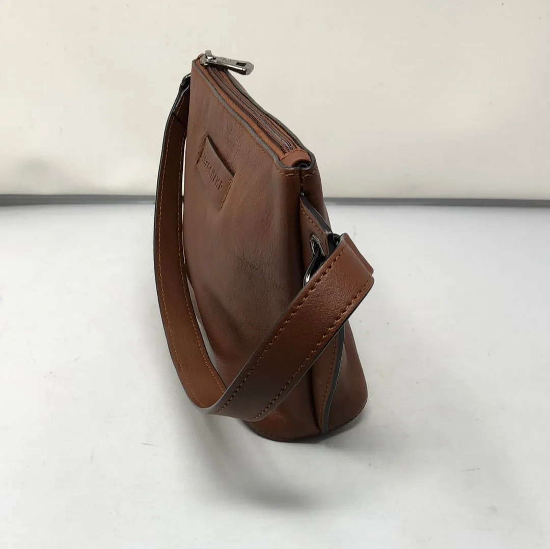 Longchamp Brown leather top handle bag