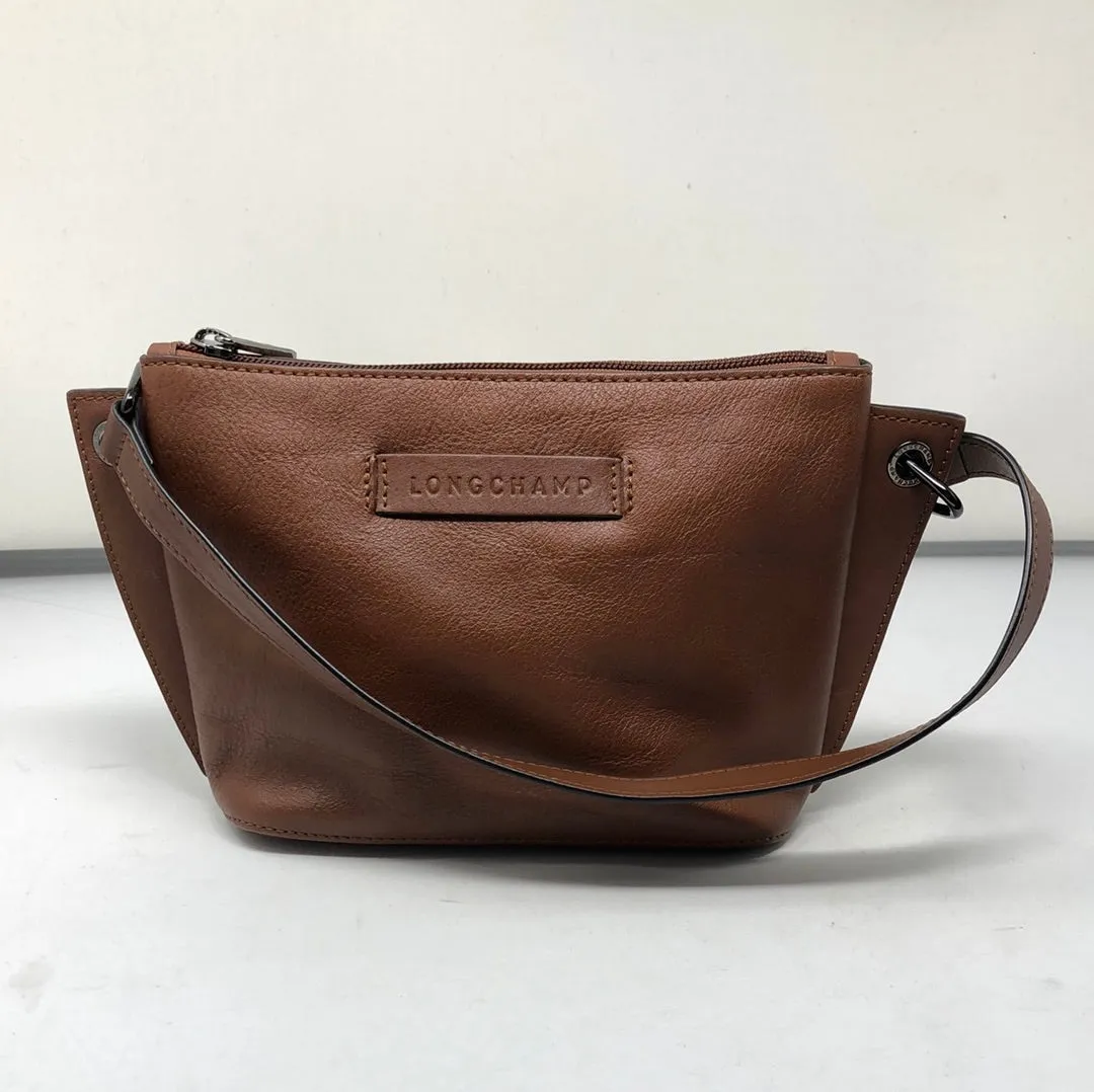 Longchamp Brown leather top handle bag