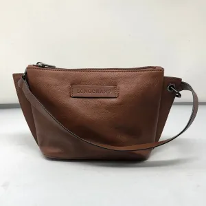 Longchamp Brown leather top handle bag