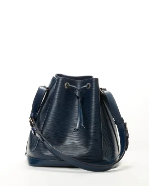 Louis Vuitton Blue Indigo Petit Epi Noe Bucket Bag