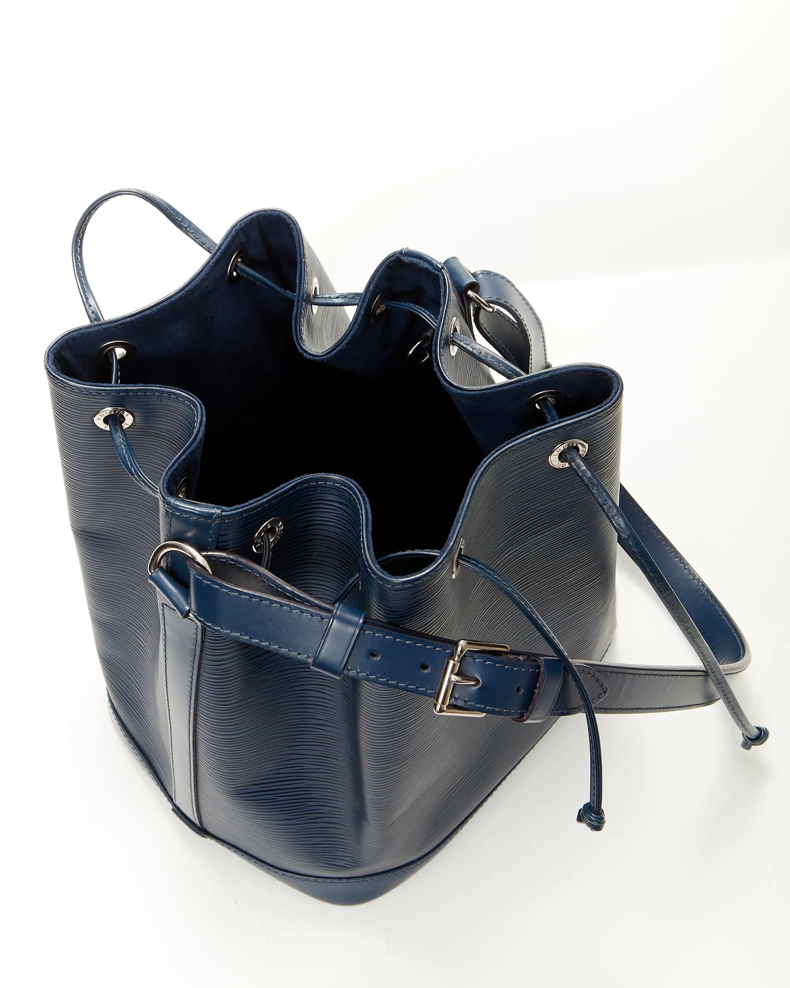 Louis Vuitton Blue Indigo Petit Epi Noe Bucket Bag