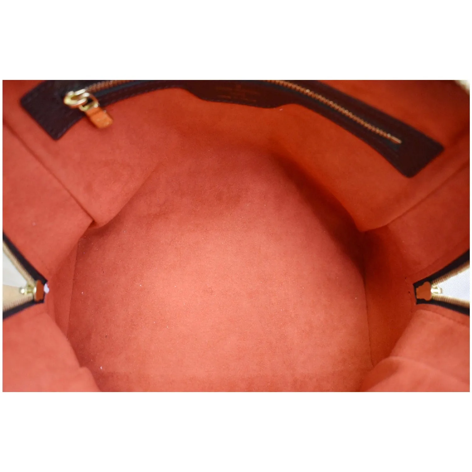 LOUIS VUITTON Brera Damier Ebene Satchel Bag Brown