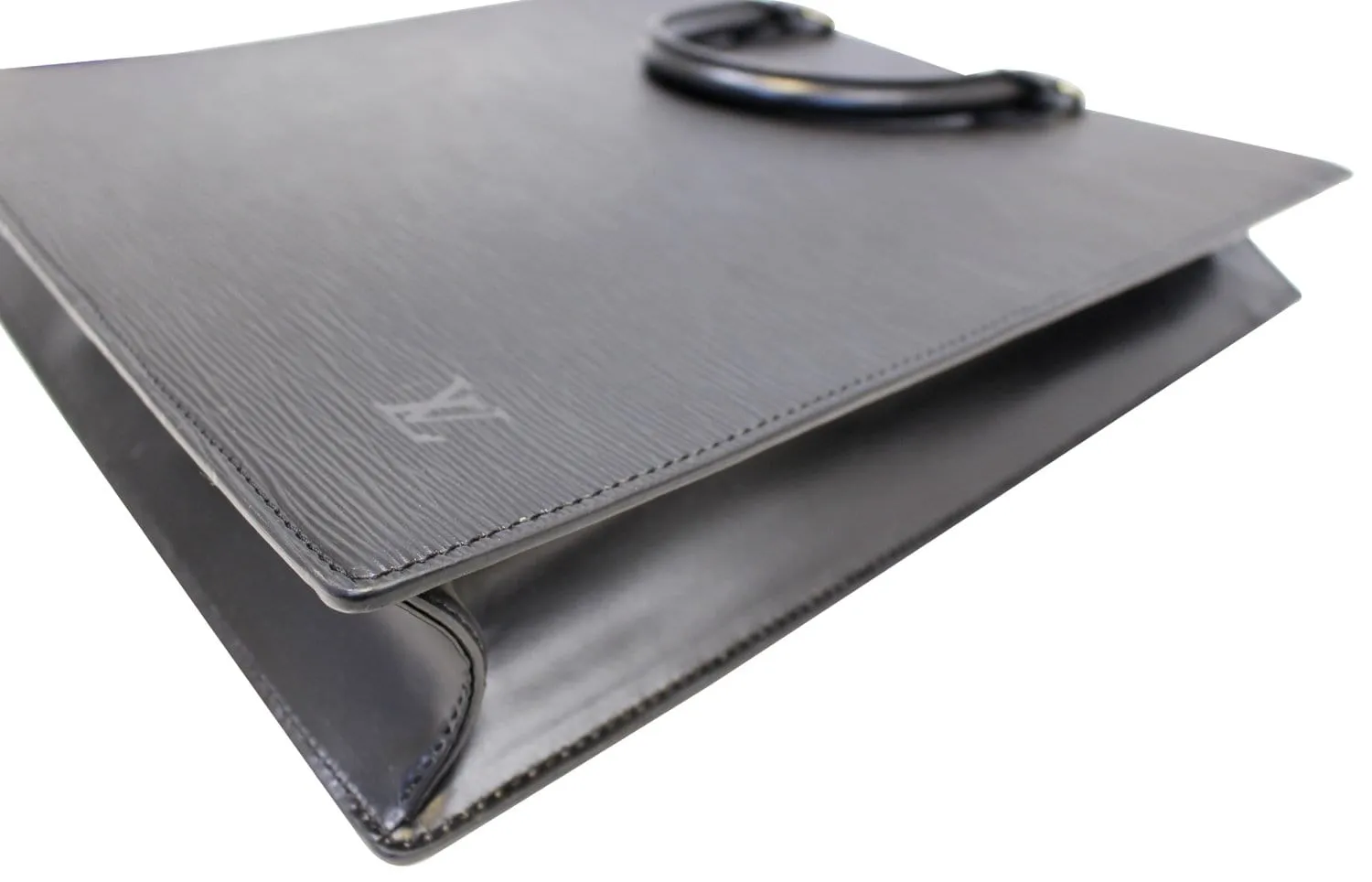 LOUIS VUITTON Epi Leather Black Sac Plat Satchel Bag - Last Call