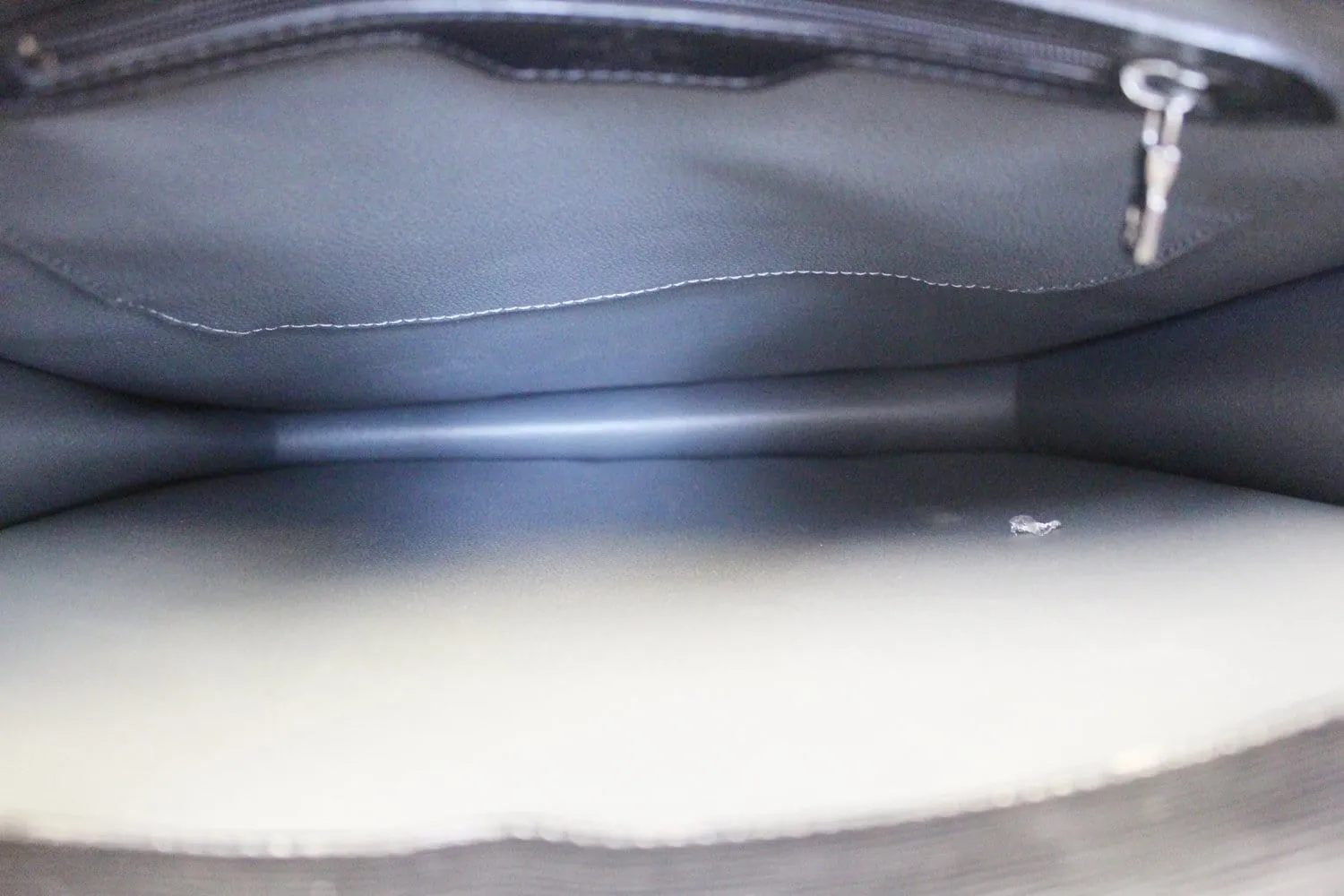LOUIS VUITTON Epi Leather Black Sac Plat Satchel Bag - Last Call