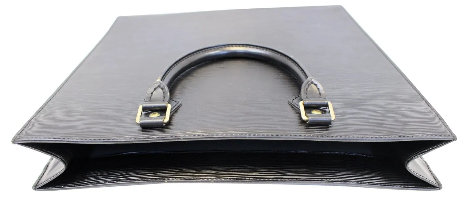 LOUIS VUITTON Epi Leather Black Sac Plat Satchel Bag - Last Call