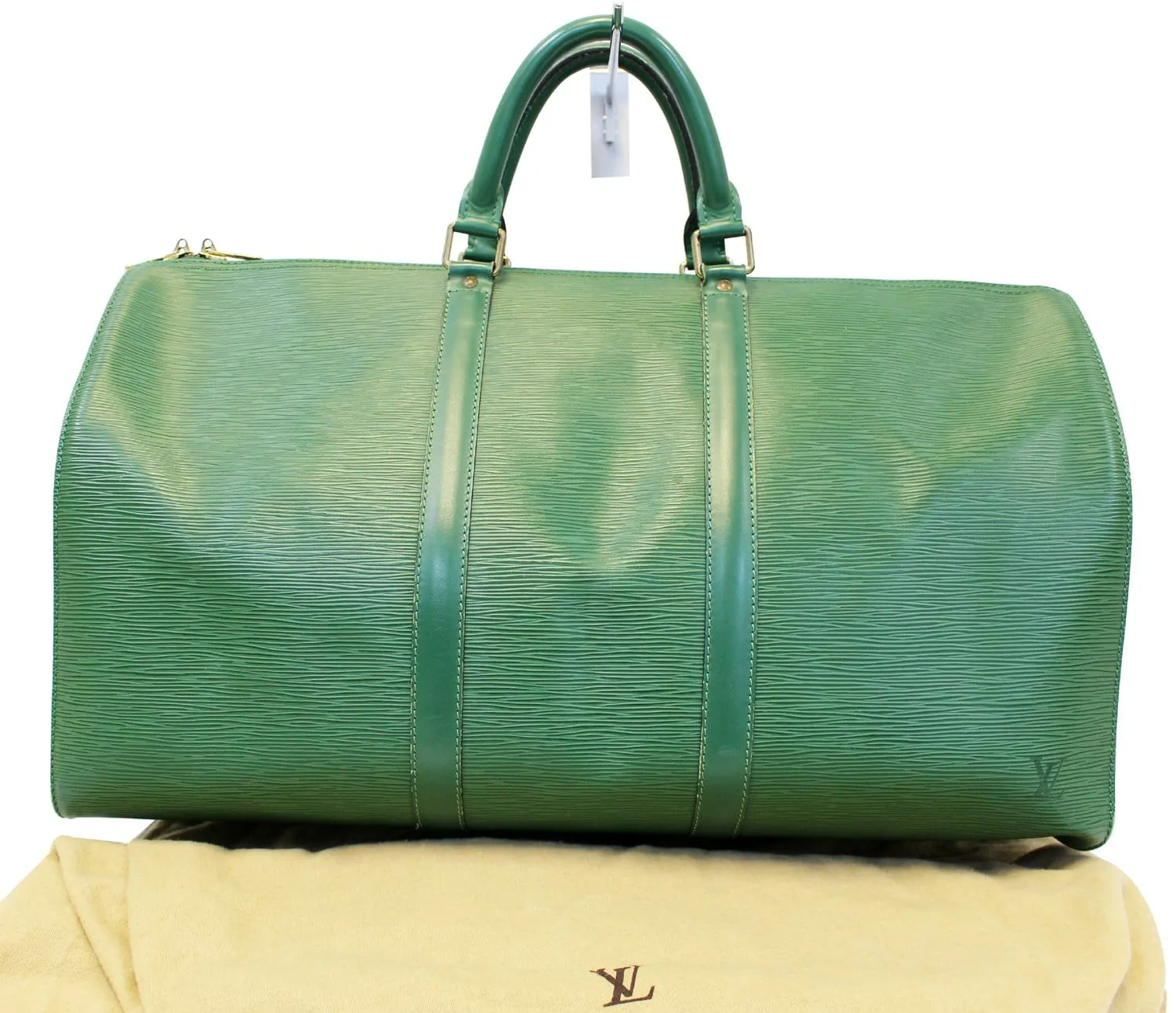 LOUIS VUITTON Epi Leather Green Keepall 50 Boston Satchel Bag - Sale