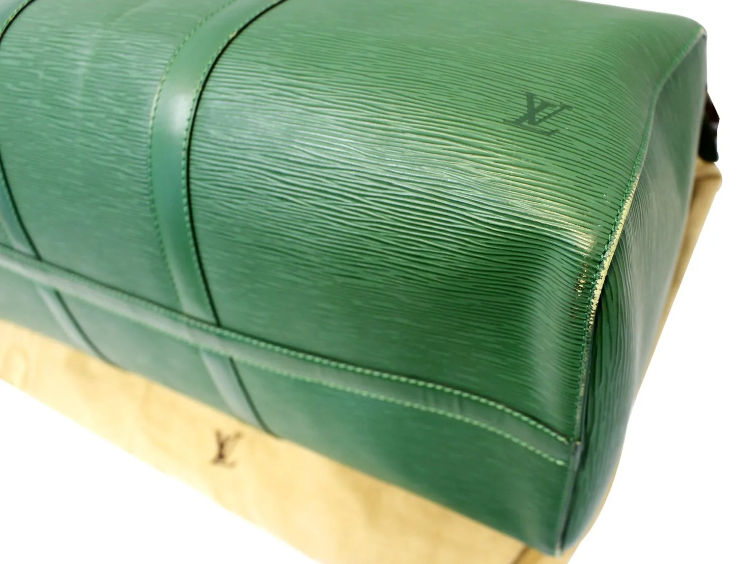 LOUIS VUITTON Epi Leather Green Keepall 50 Boston Satchel Bag - Sale