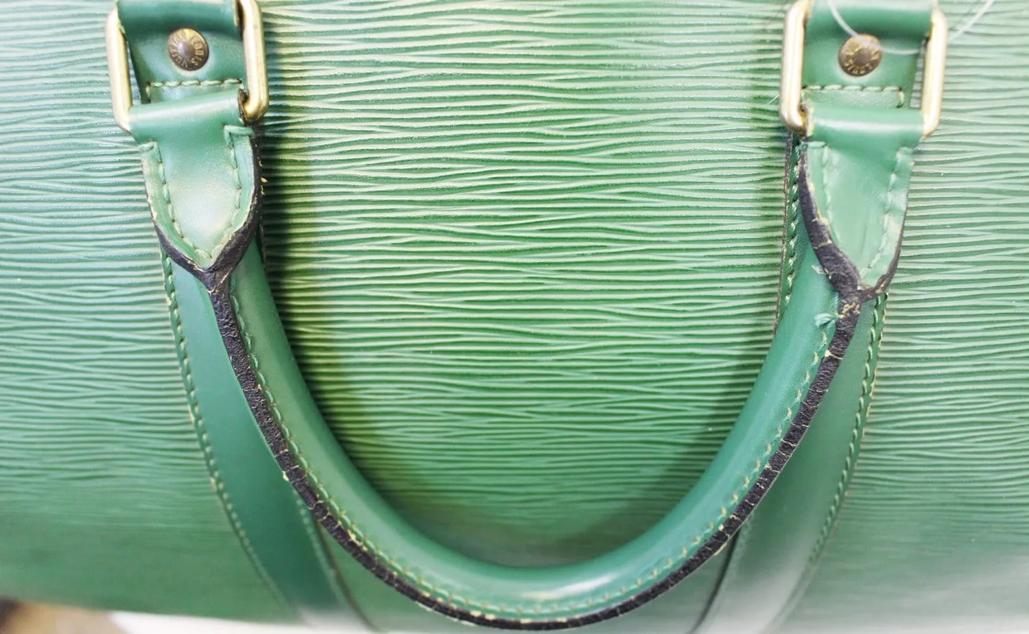 LOUIS VUITTON Epi Leather Green Keepall 50 Boston Satchel Bag - Sale