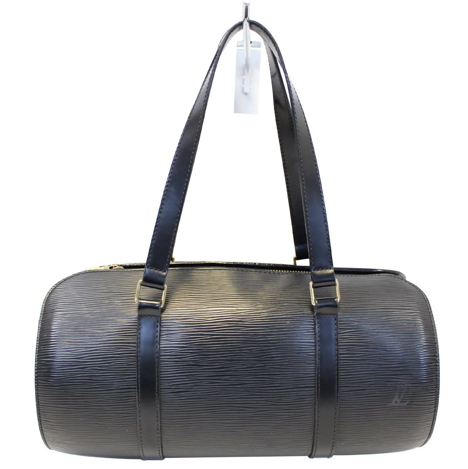 Louis Vuitton Epi Lether Soufflot Black Satchel Bag - Last Call