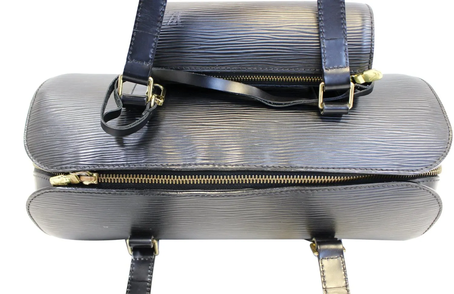 Louis Vuitton Epi Lether Soufflot Black Satchel Bag - Last Call