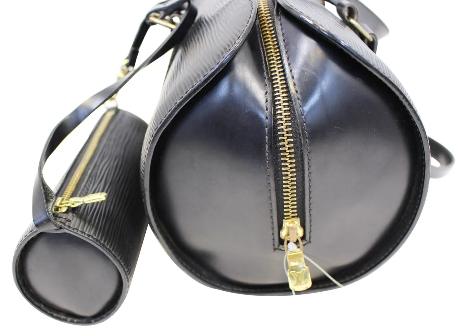 Louis Vuitton Epi Lether Soufflot Black Satchel Bag - Last Call