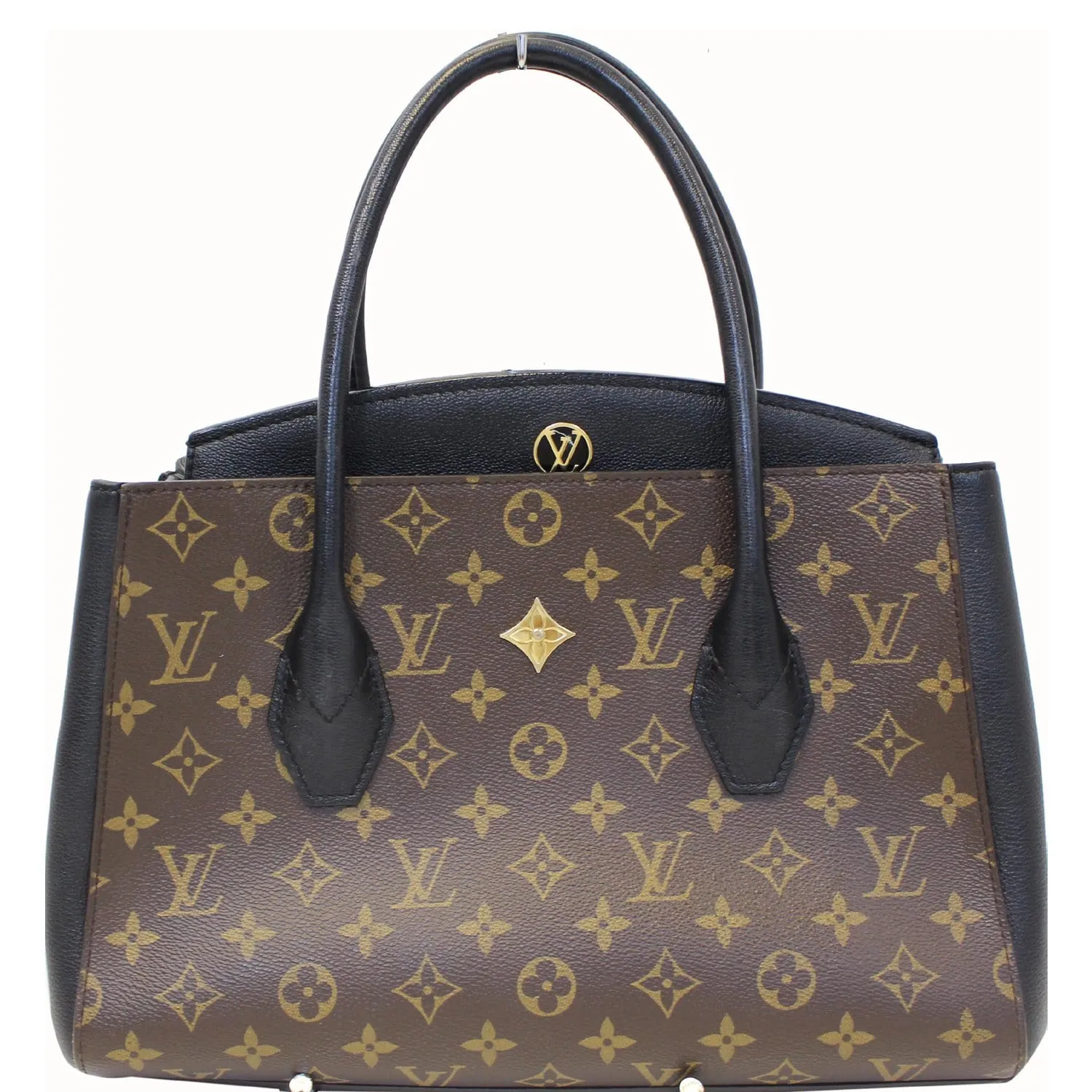 LOUIS VUITTON Florine Monogram Canvas Shoulder Bag Black - 20% OFF