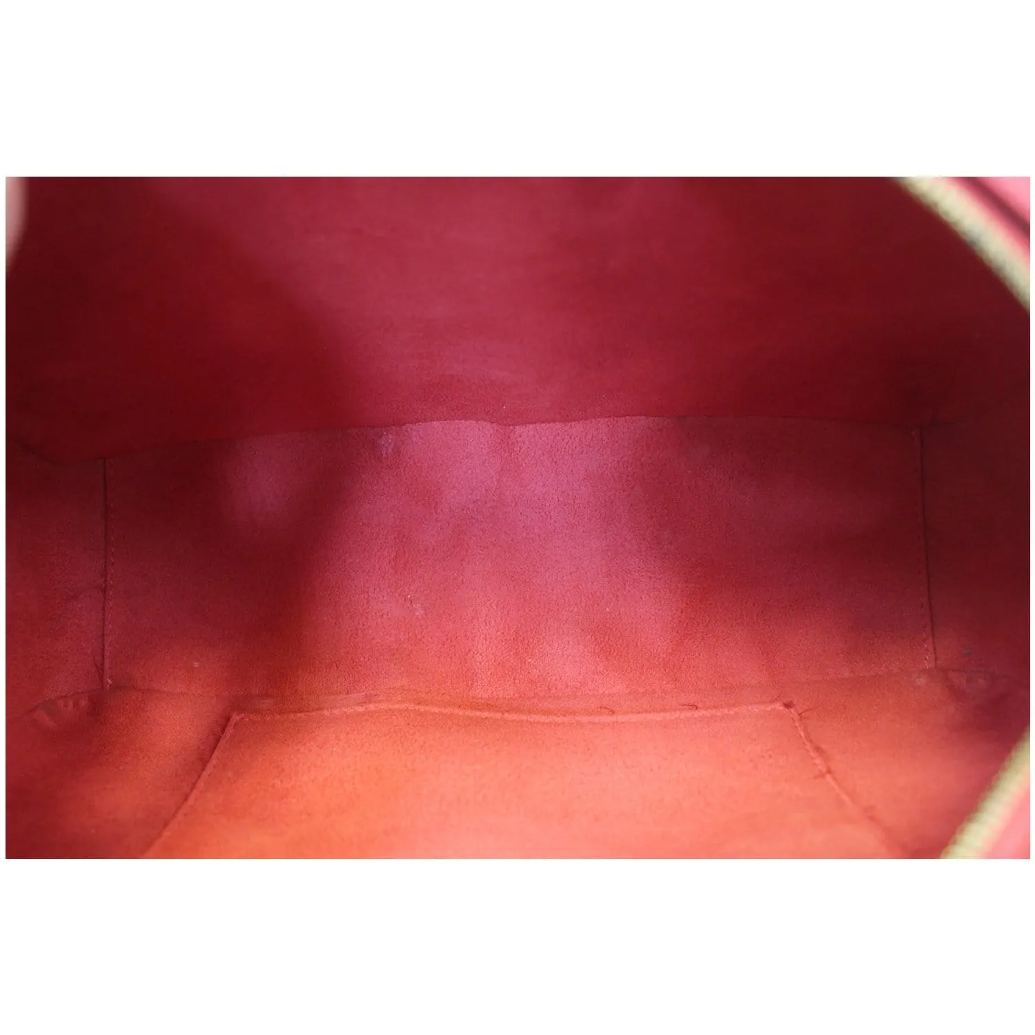 LOUIS VUITTON Jasmine Epi Leather Satchel Bag Red