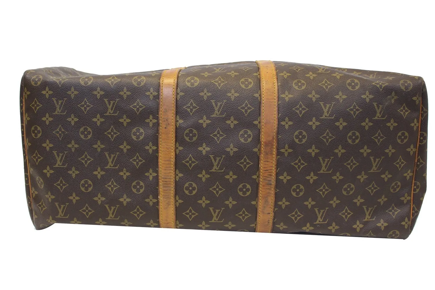 LOUIS VUITTON Keepall 60 Monogram Canvas Travel Bag Brown