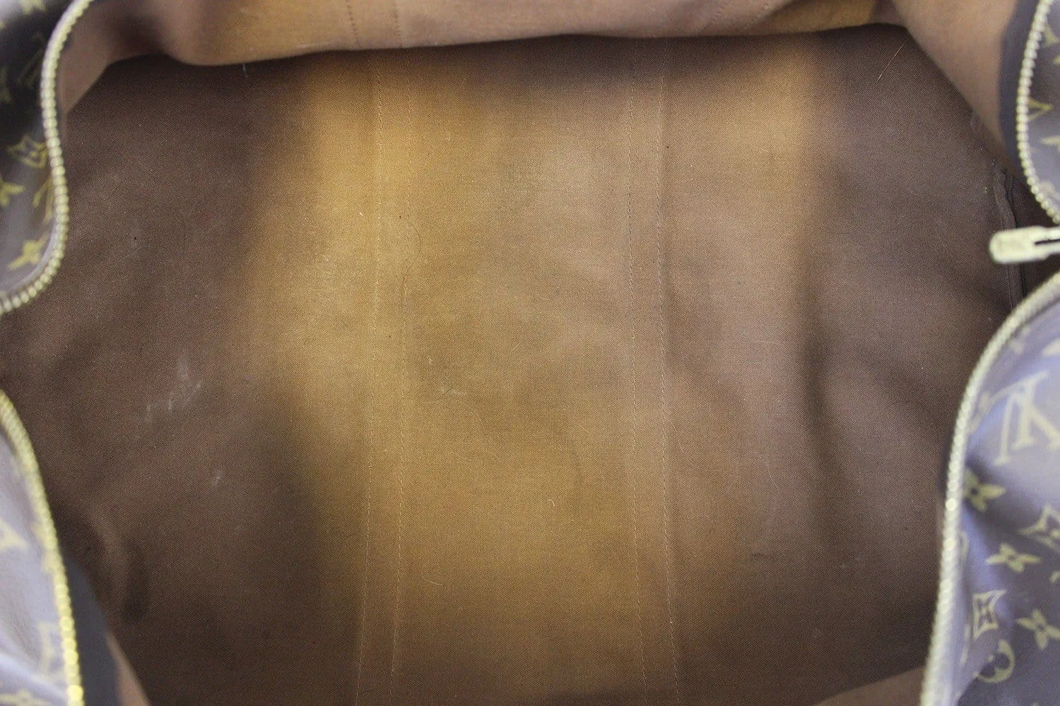 LOUIS VUITTON Keepall 60 Monogram Canvas Travel Bag Brown