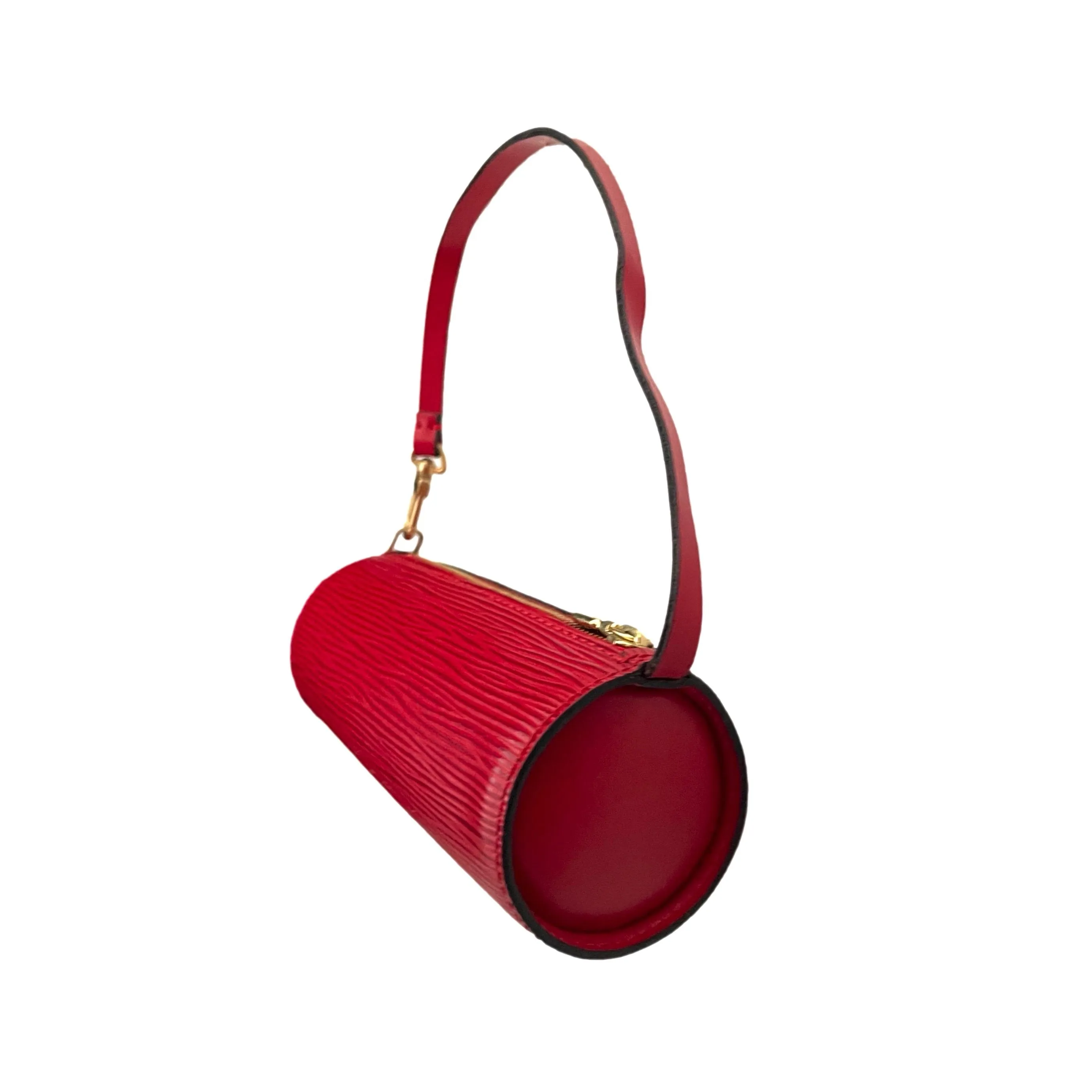 Louis Vuitton Red Epi Micro Cylinder Bag