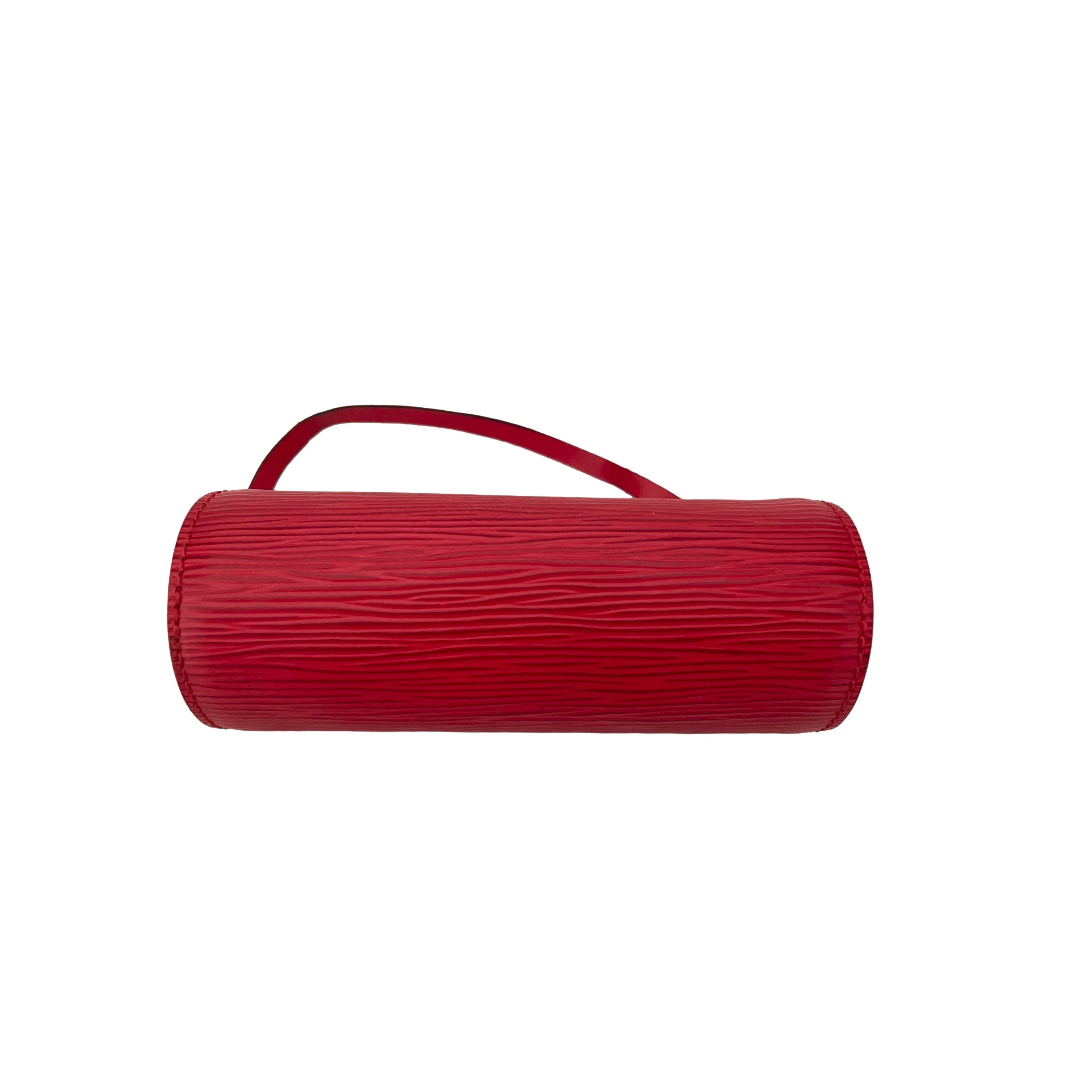 Louis Vuitton Red Epi Micro Cylinder Bag