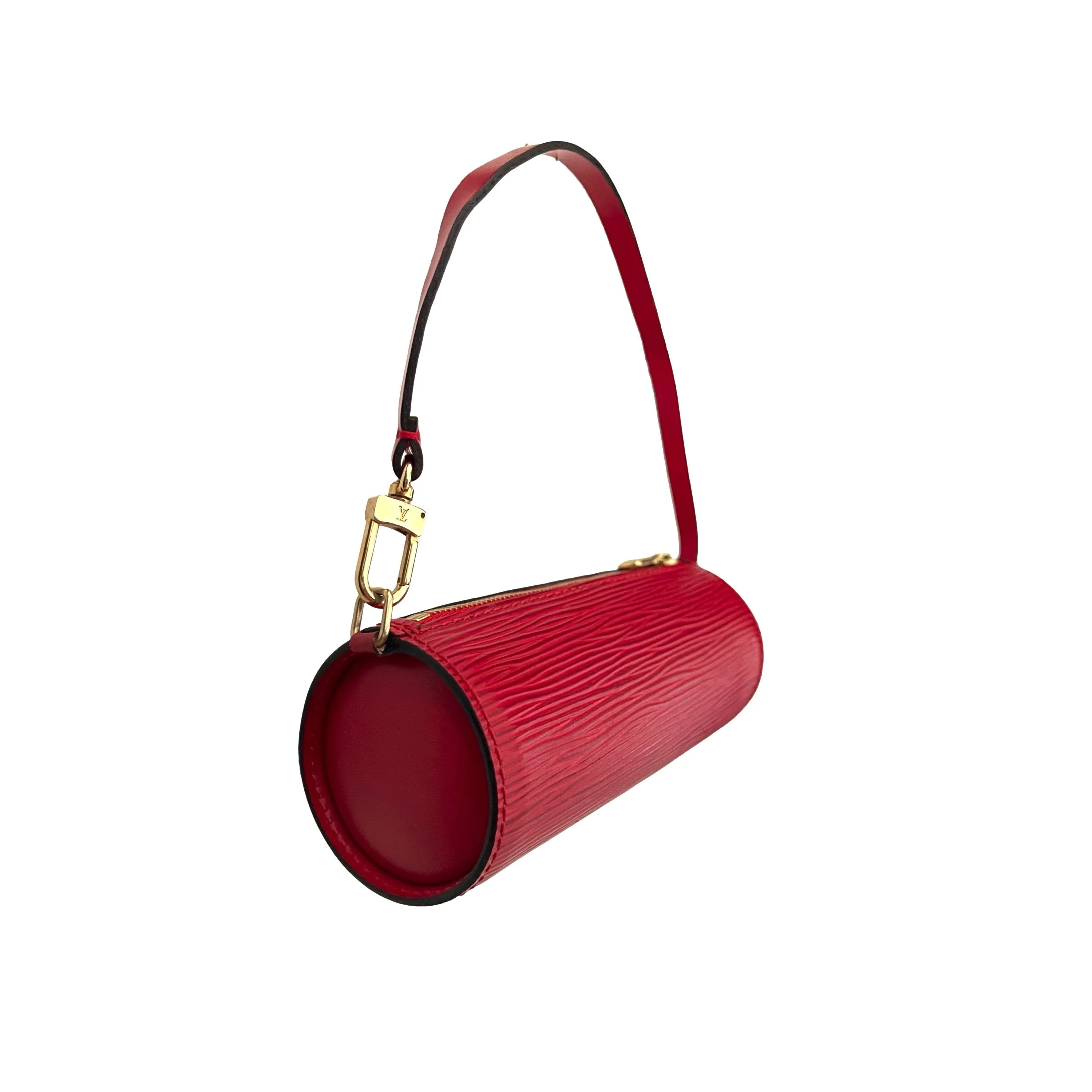 Louis Vuitton Red Epi Micro Cylinder Bag