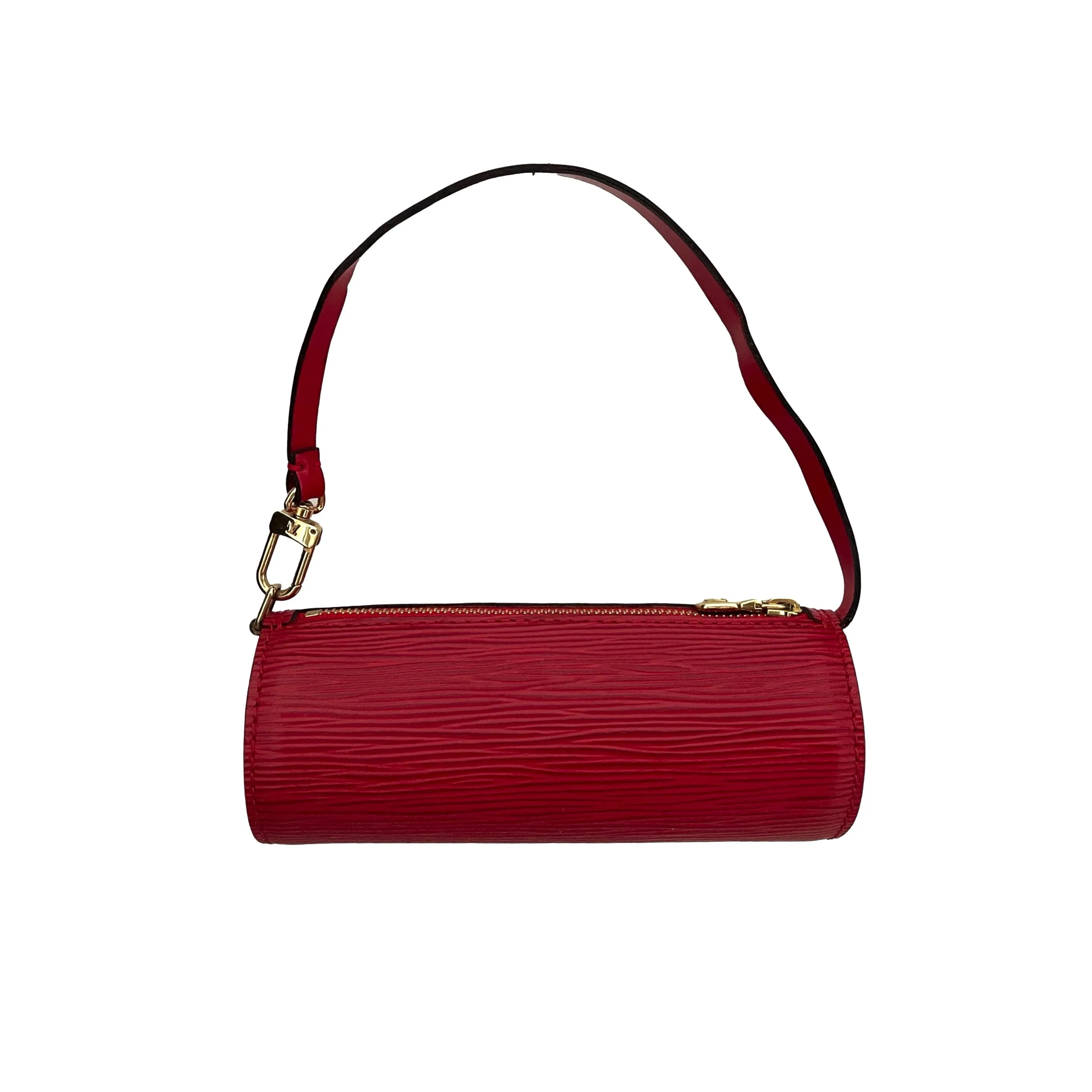 Louis Vuitton Red Epi Micro Cylinder Bag