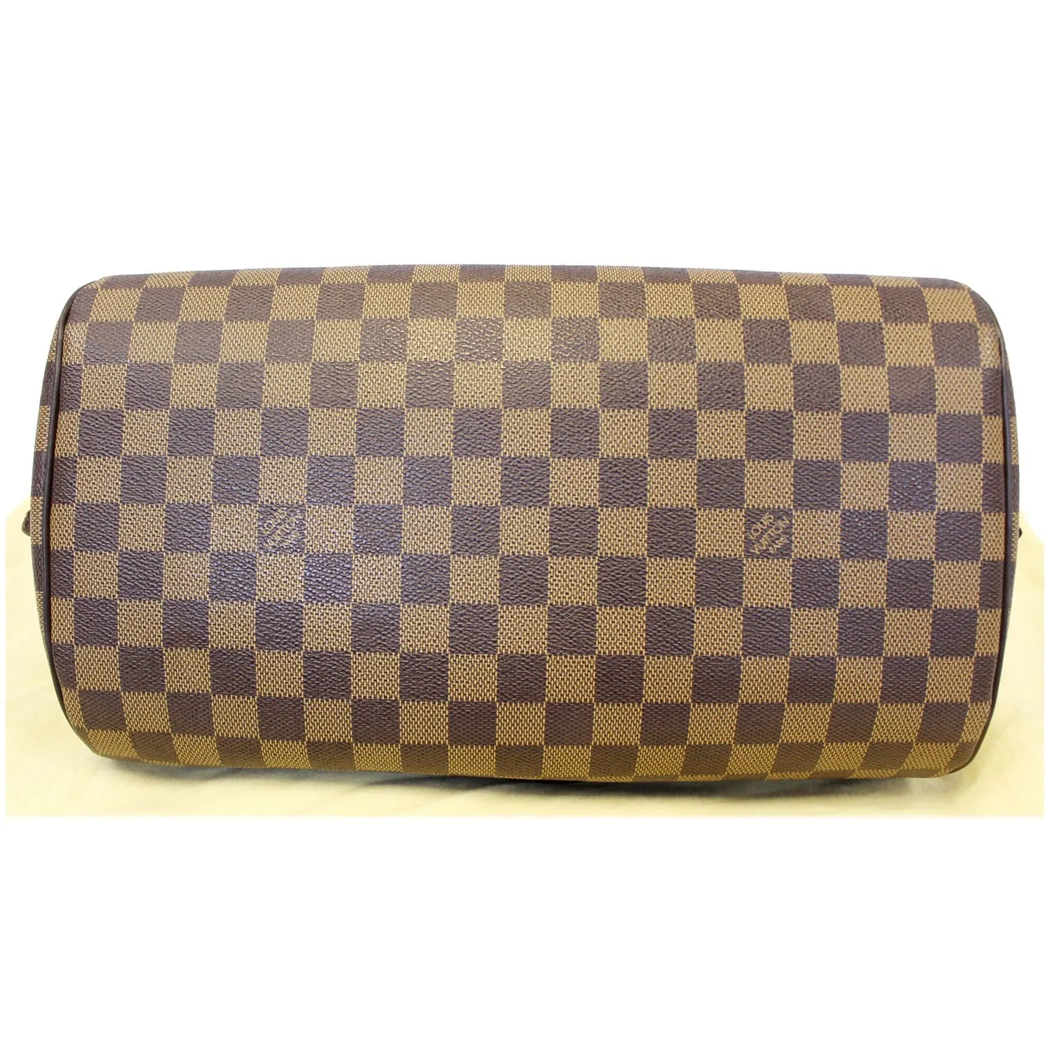 LOUIS VUITTON Ribera MM Damier Ebene Satchel Bag Brown