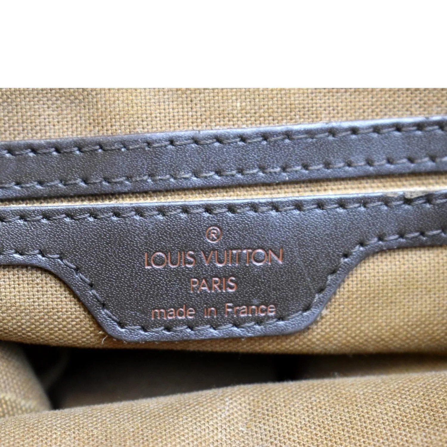 LOUIS VUITTON Soho Damier Ebene Backpack Bag Brown