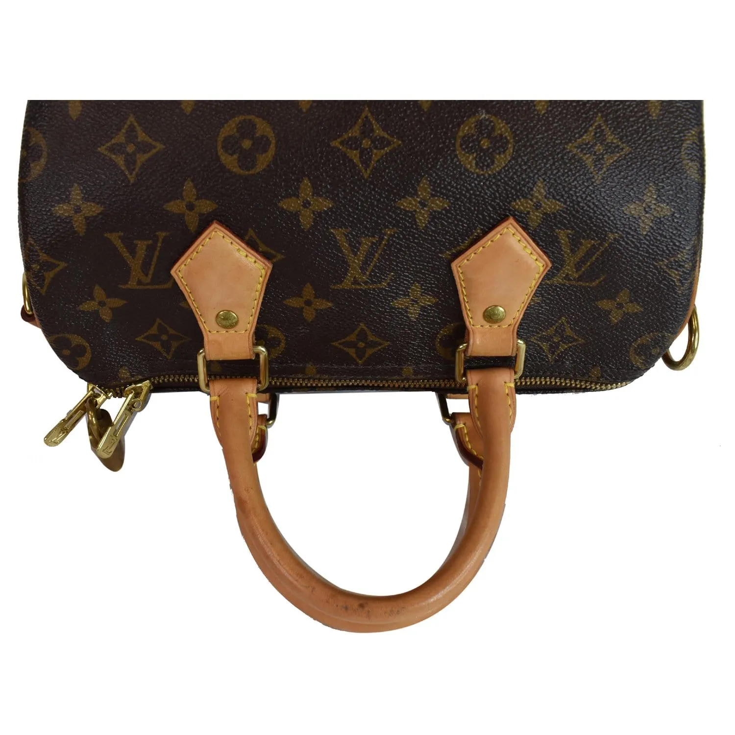 LOUIS VUITTON Speedy 25 Bandouliere Monogram Canvas Shoulder Bag Brown