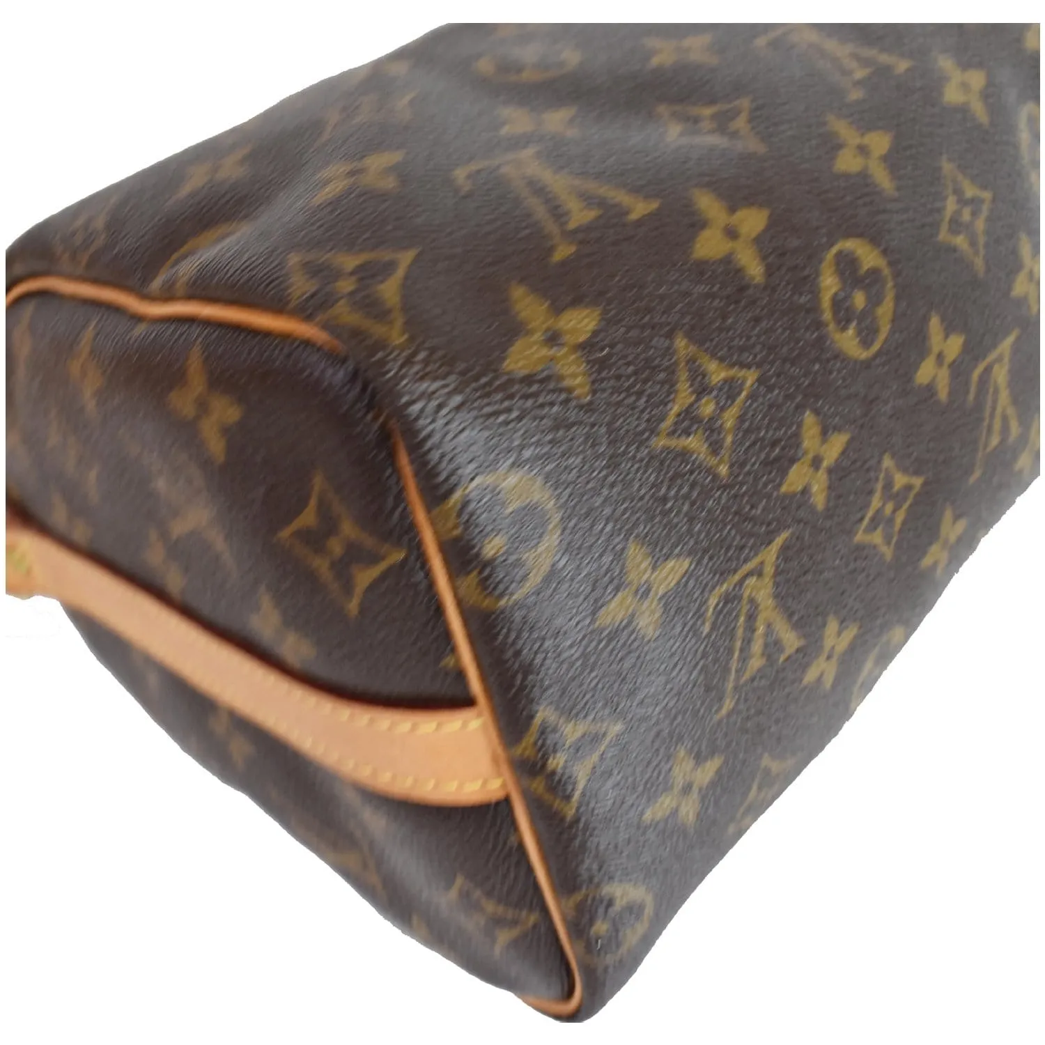 LOUIS VUITTON Speedy 25 Bandouliere Monogram Canvas Shoulder Bag Brown